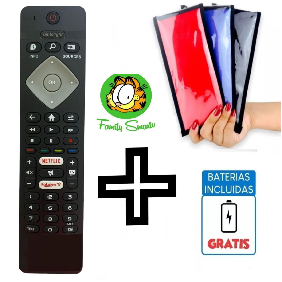 GENERICO - Control Remoto Generico Para Tv Philips Smart  Funda