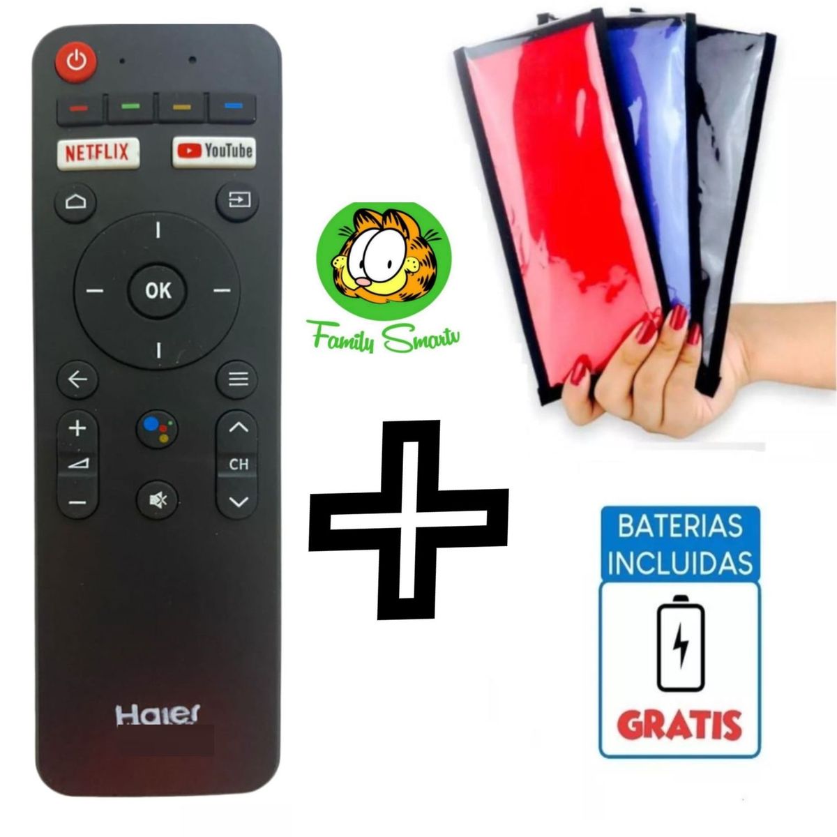 UNIVERSAL - Control remoto para tv Haier Smart  Funda