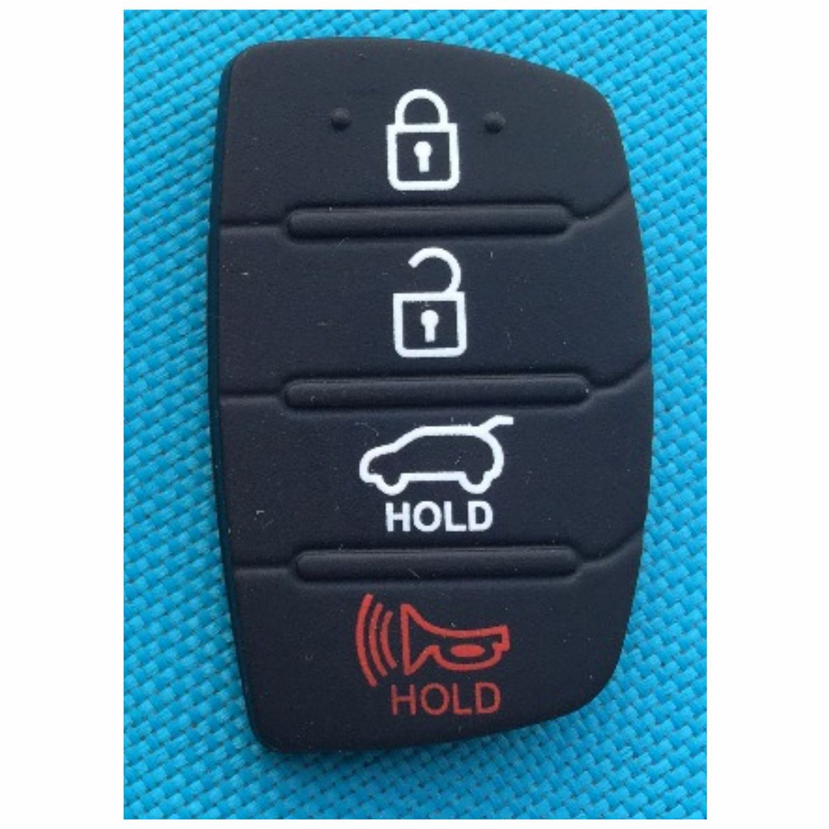 GENERICO - BOTONES DE REPUESTO CARCASA LLAVE FLIP HYUNDAI - 4 BOTONES