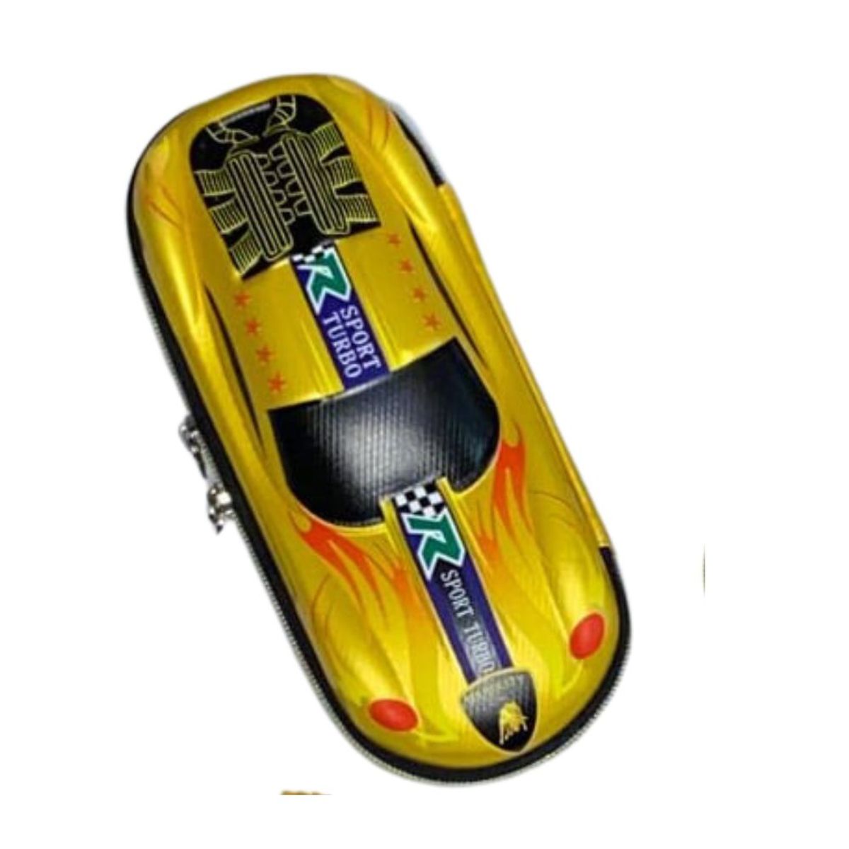 GENERICO - Cartucheras Estuches Efecto 3D Carrito Color amarillo