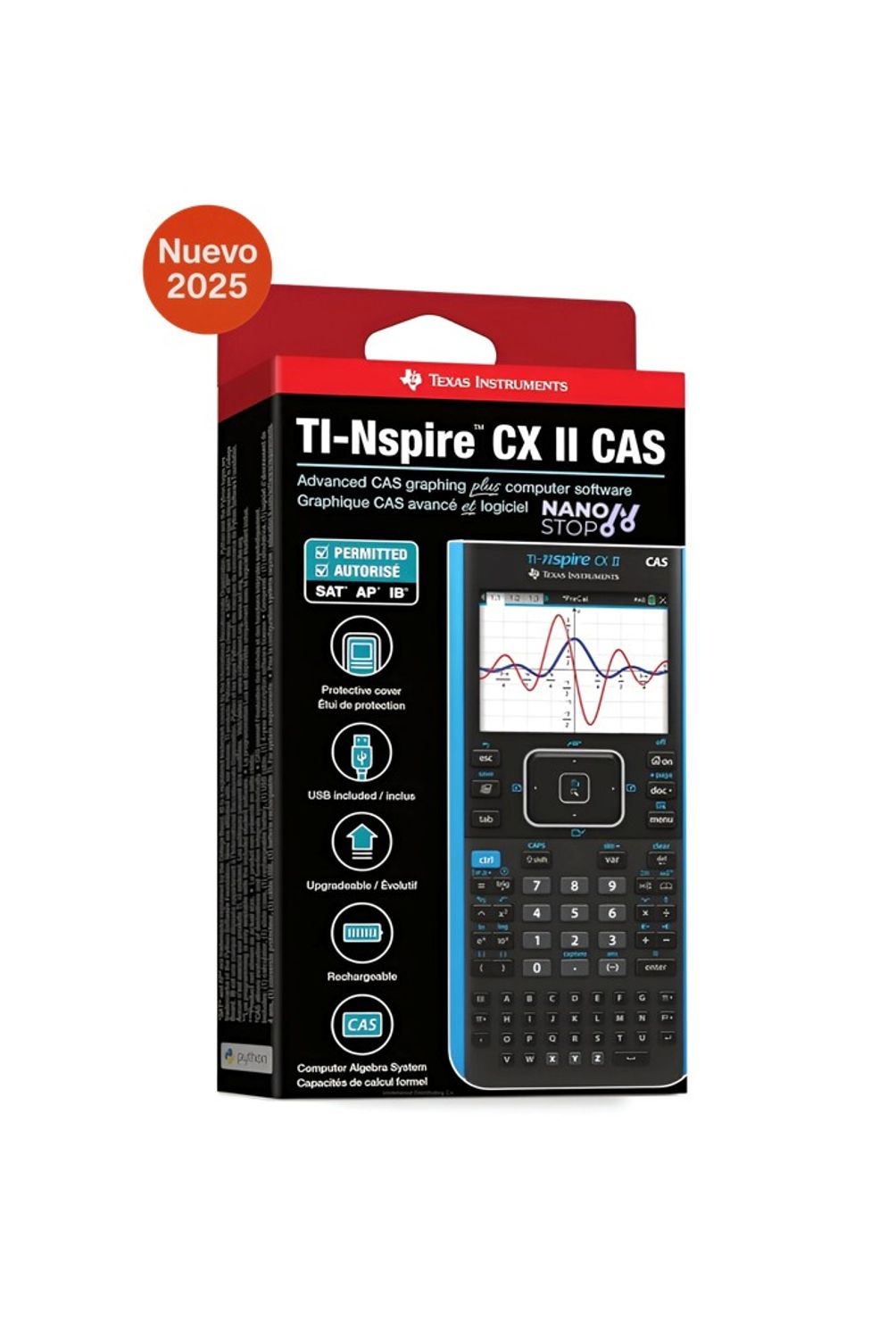 Texas Instruents TI-Nspire CX II CAS – Calculadora Graficadora A Color