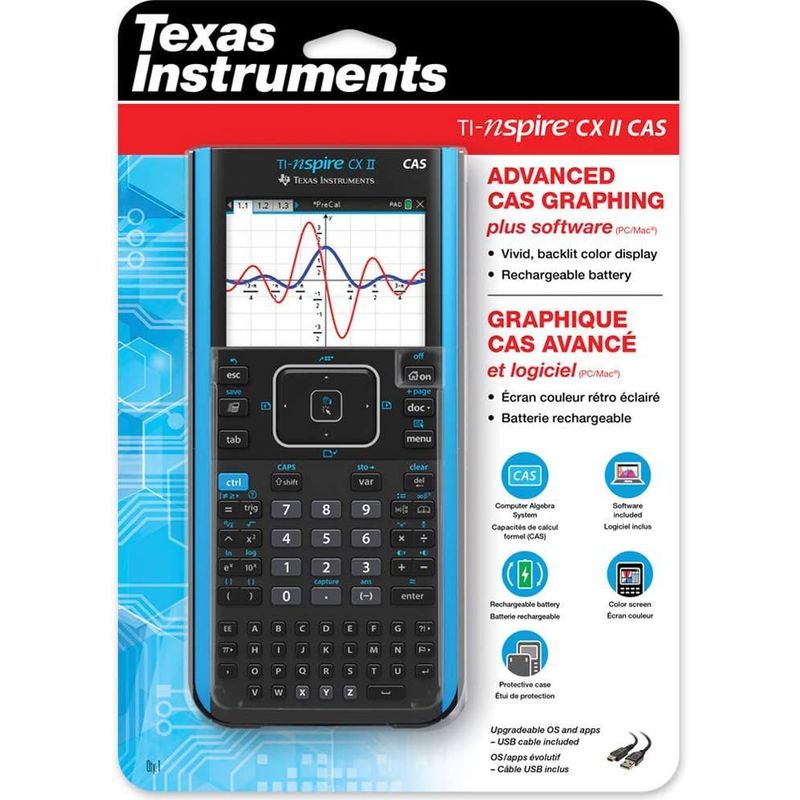 TEXAS - Calculadora Gráfica Texas Instruments Nspire CX II CAS