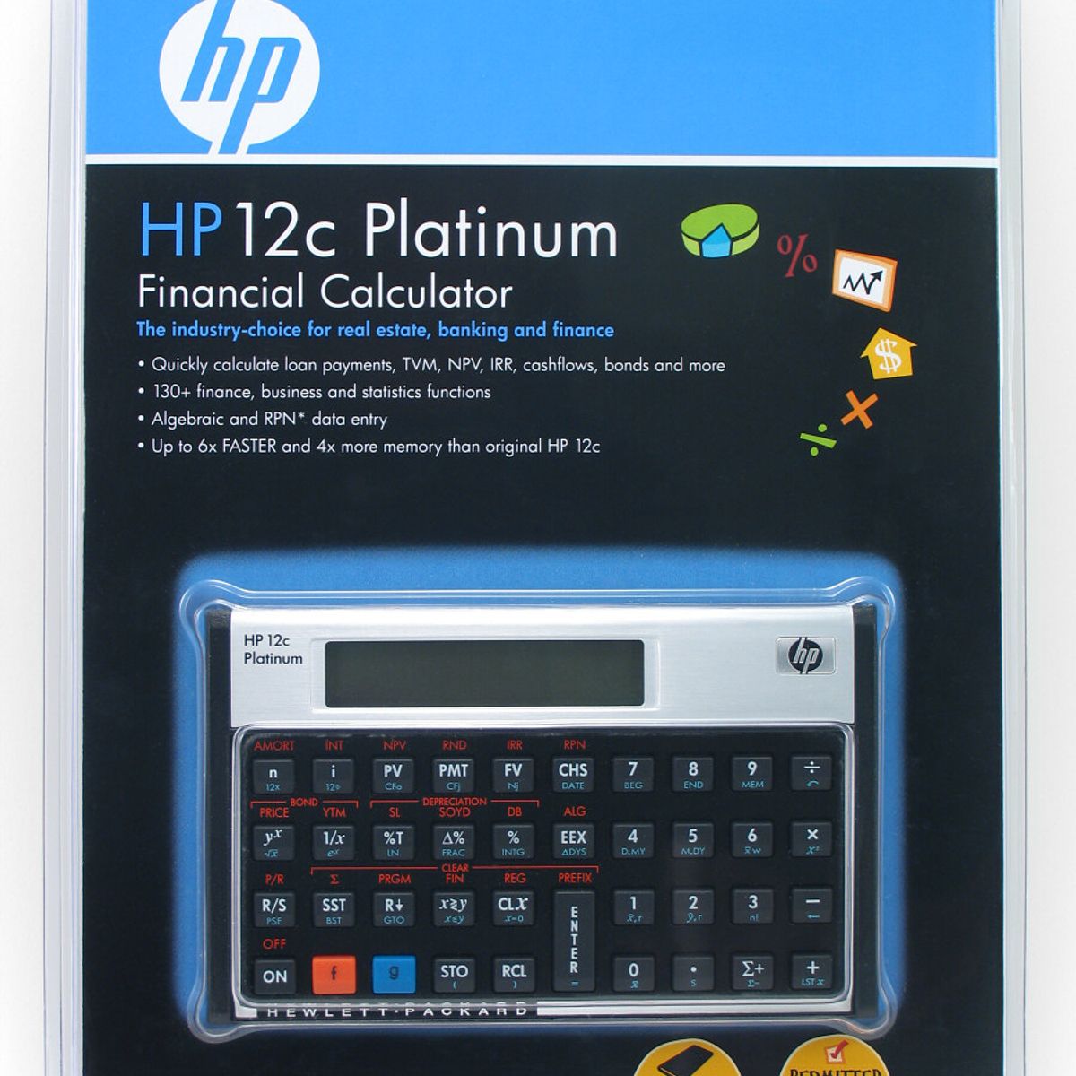 HEWLETT PACKARD - Calculadora Financiera Hp 12c Platinum