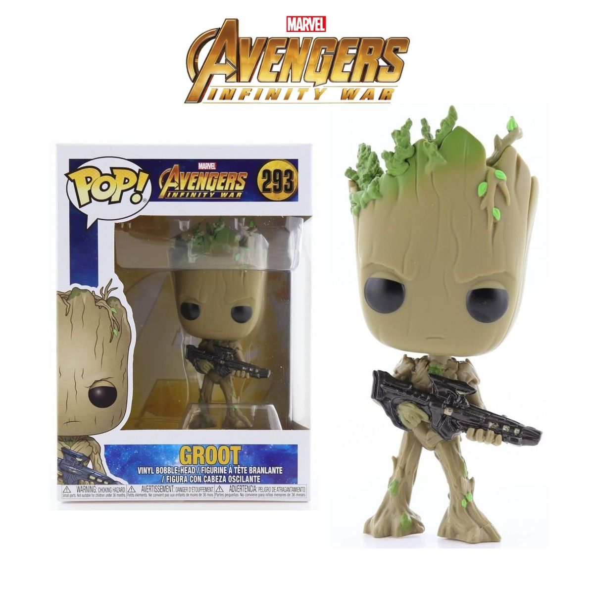 FUNKO - Funko Pop Groot - Teen Groot Marvel Avengers Infinity War