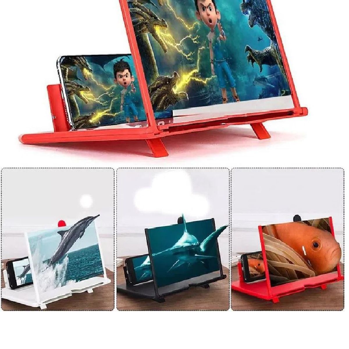 GENERICO - Amplificador de Pantalla Celulares y Tablet de 12 " Plegable