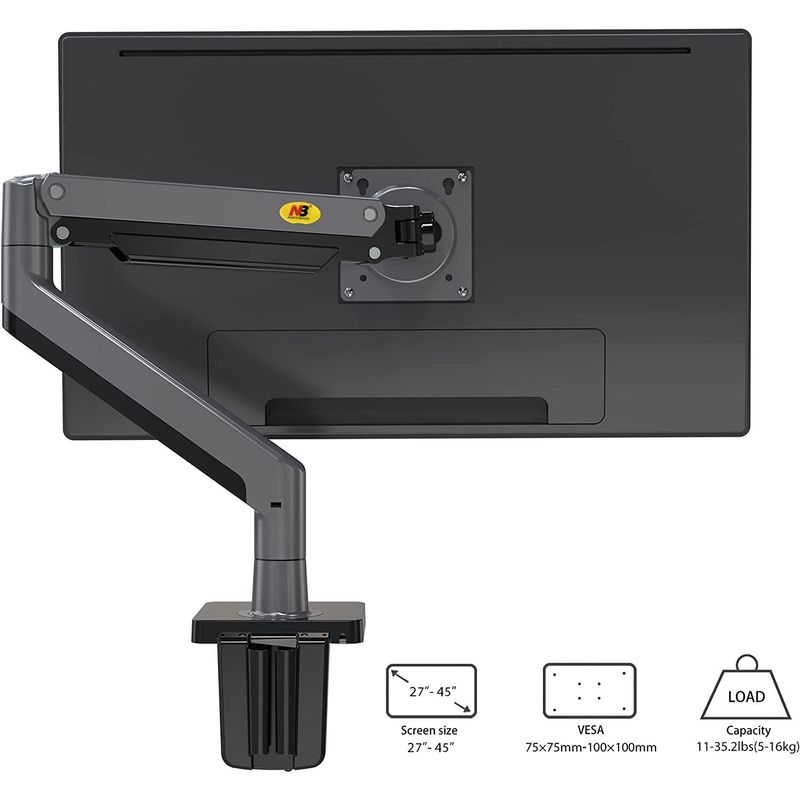NB NORTH BAYOU - Rack Soporte Flexi-Hidráulico Para Monitores 22 A 40 Nb G45 USB 3.0