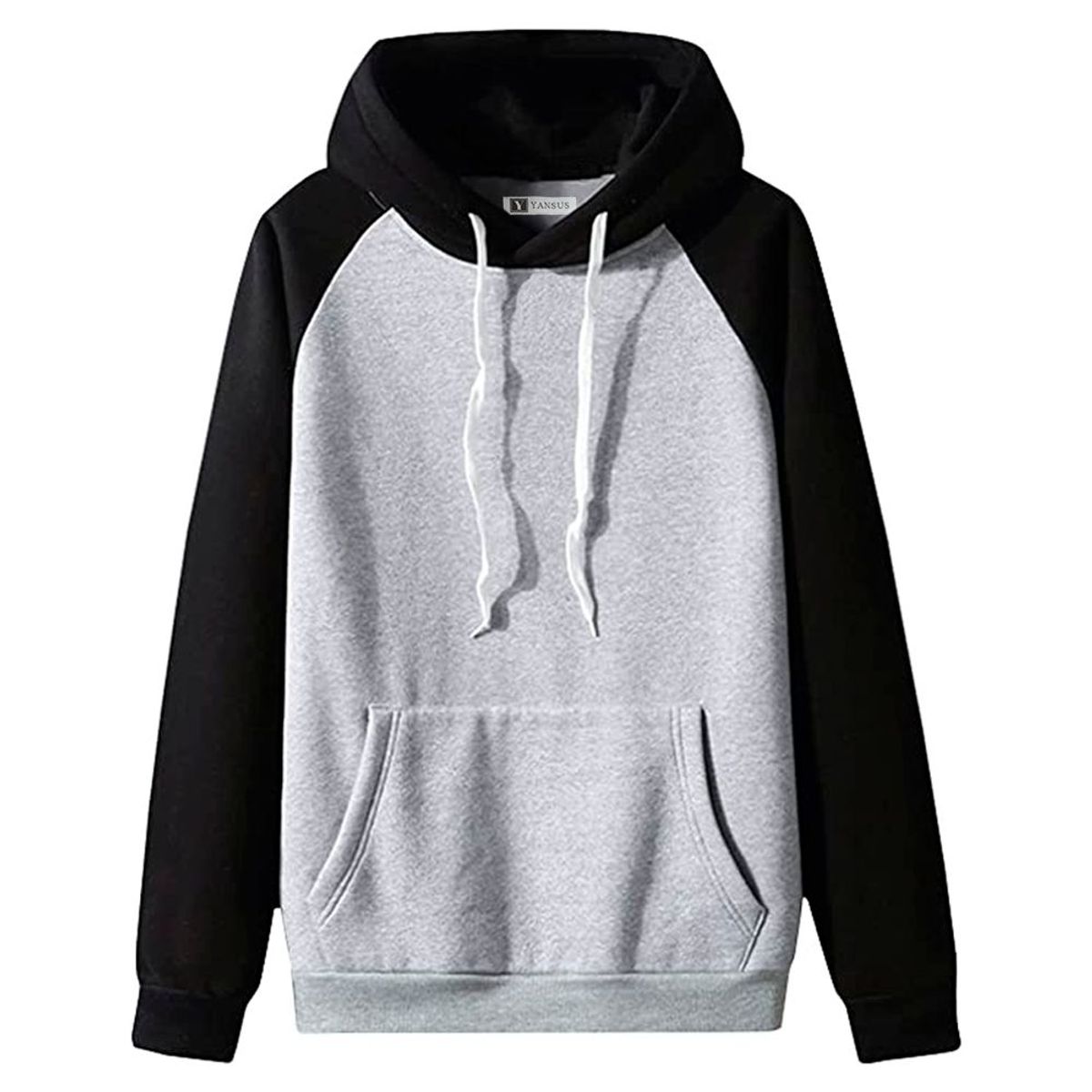 YANSUS - Polera Hombre Yansus Bicolor Melange Negro