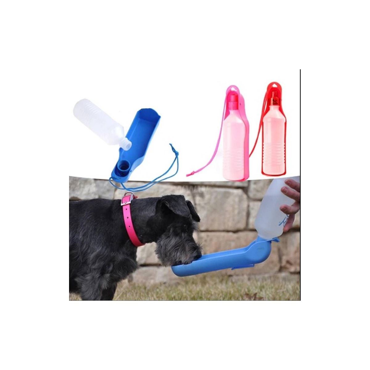 GENERICO - Botella Bebedero Tomatodo Para Mascotas Perros 500 ml Verde