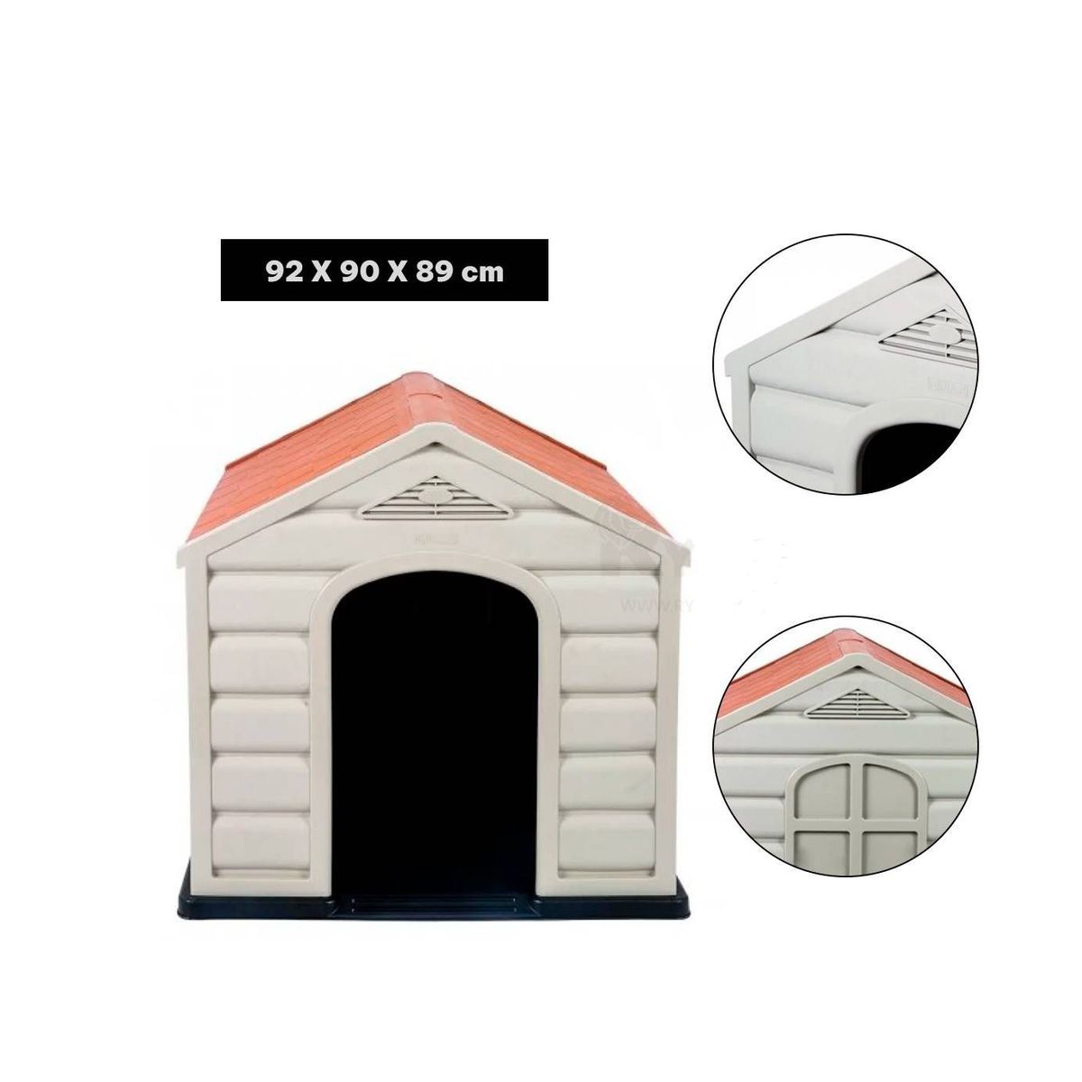 GENERICO - Casa para Perros de Raza Grande Beige