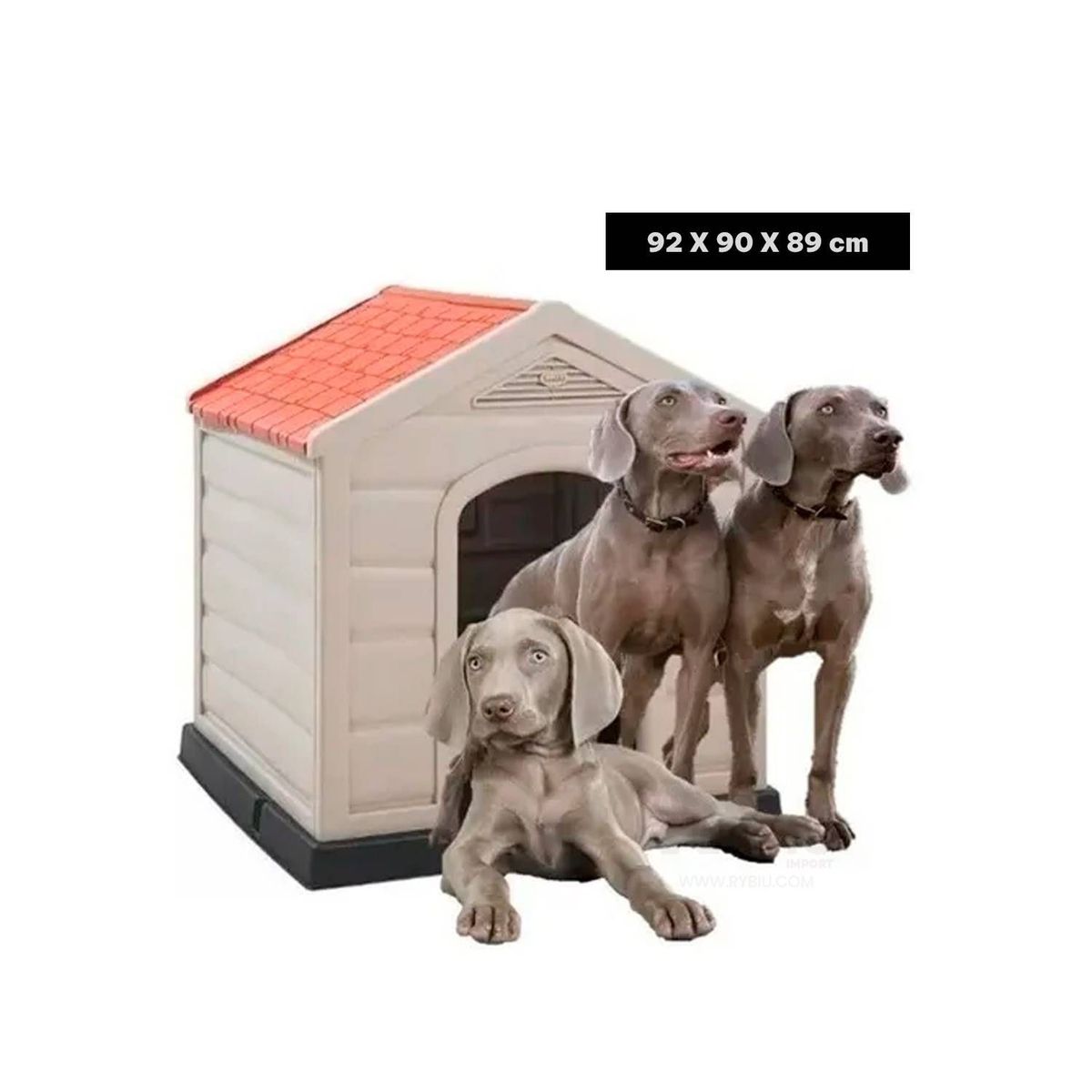 GENERICO - Casa para Perros de Raza Grande Beige