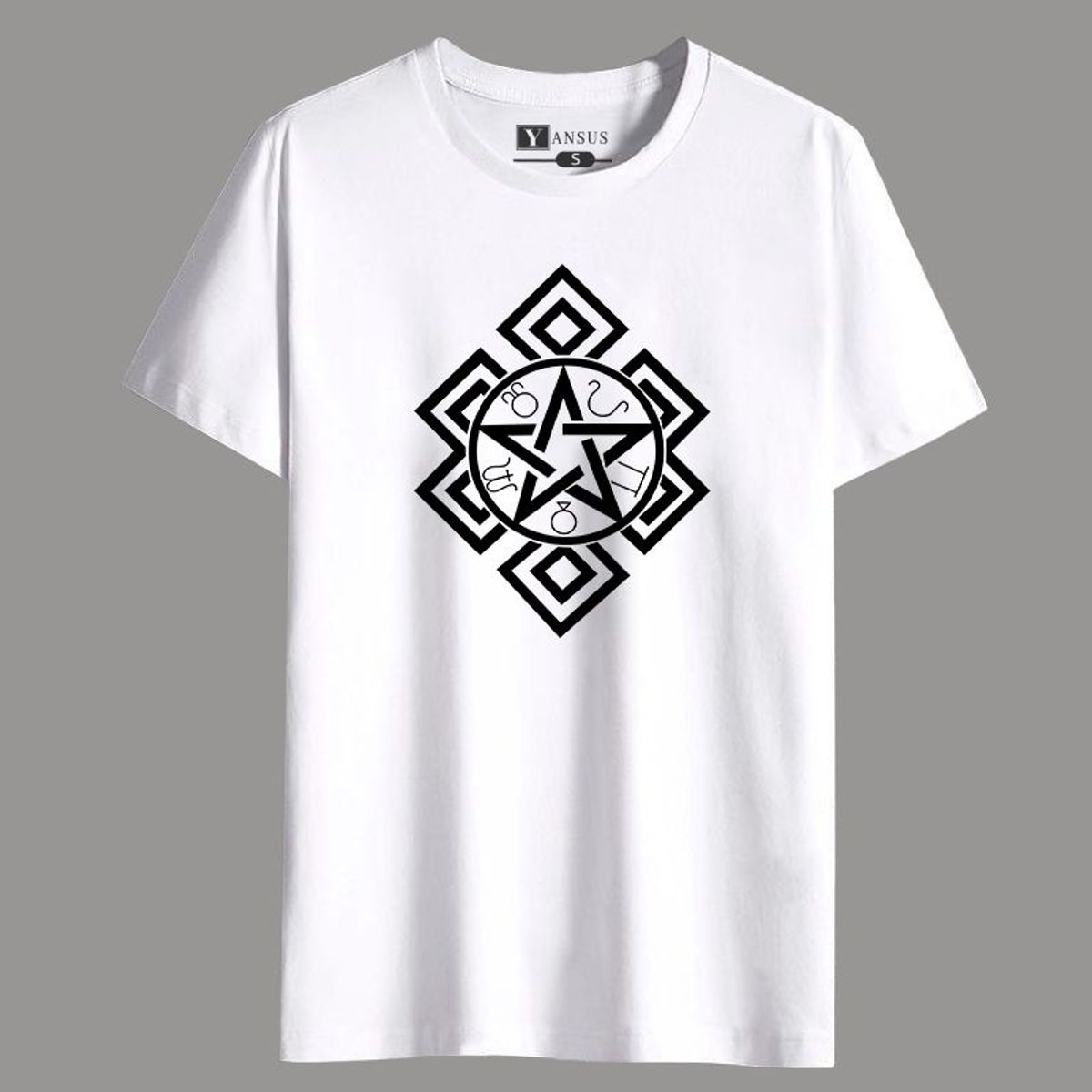 YANSUS - Polo Hombre Yansus Blanco Estrella