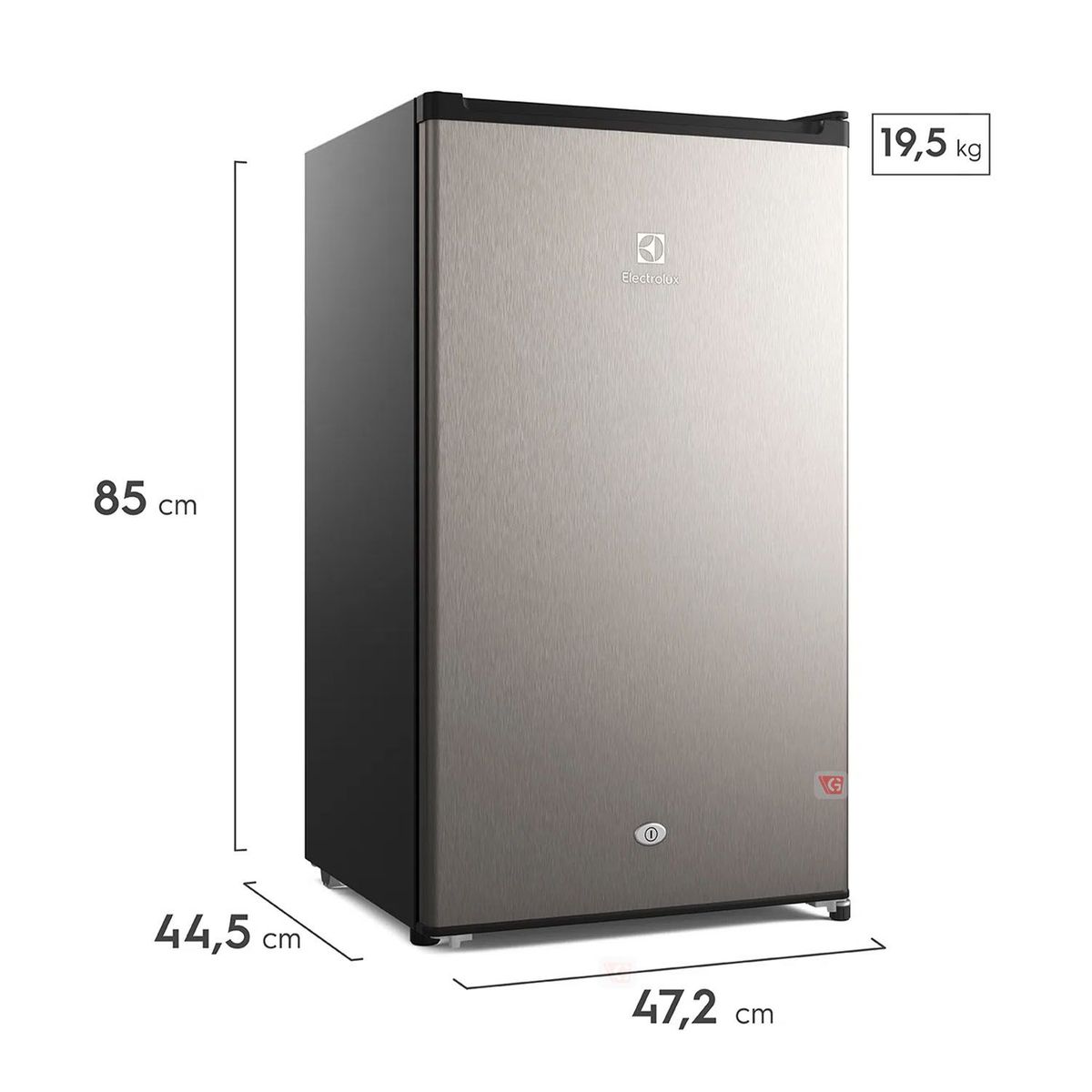 ELECTROLUX - Frigobar Electrolux 90L Premium Gris ERD090G2HWG