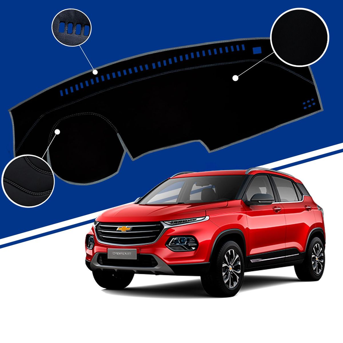 TECGO - PROTECTOR TABLERO TIPO CHEVROLET GROOVE PREMIER 2022