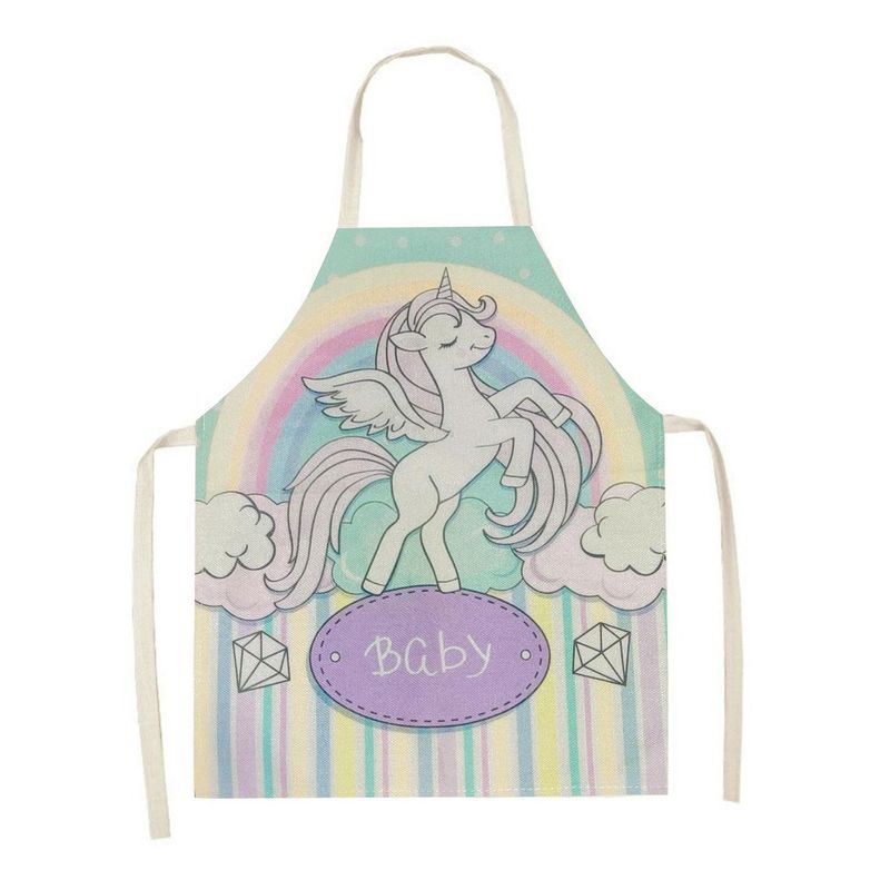 GENERICO - Mandil-Delantal para niños de Unicornio - Multicolor