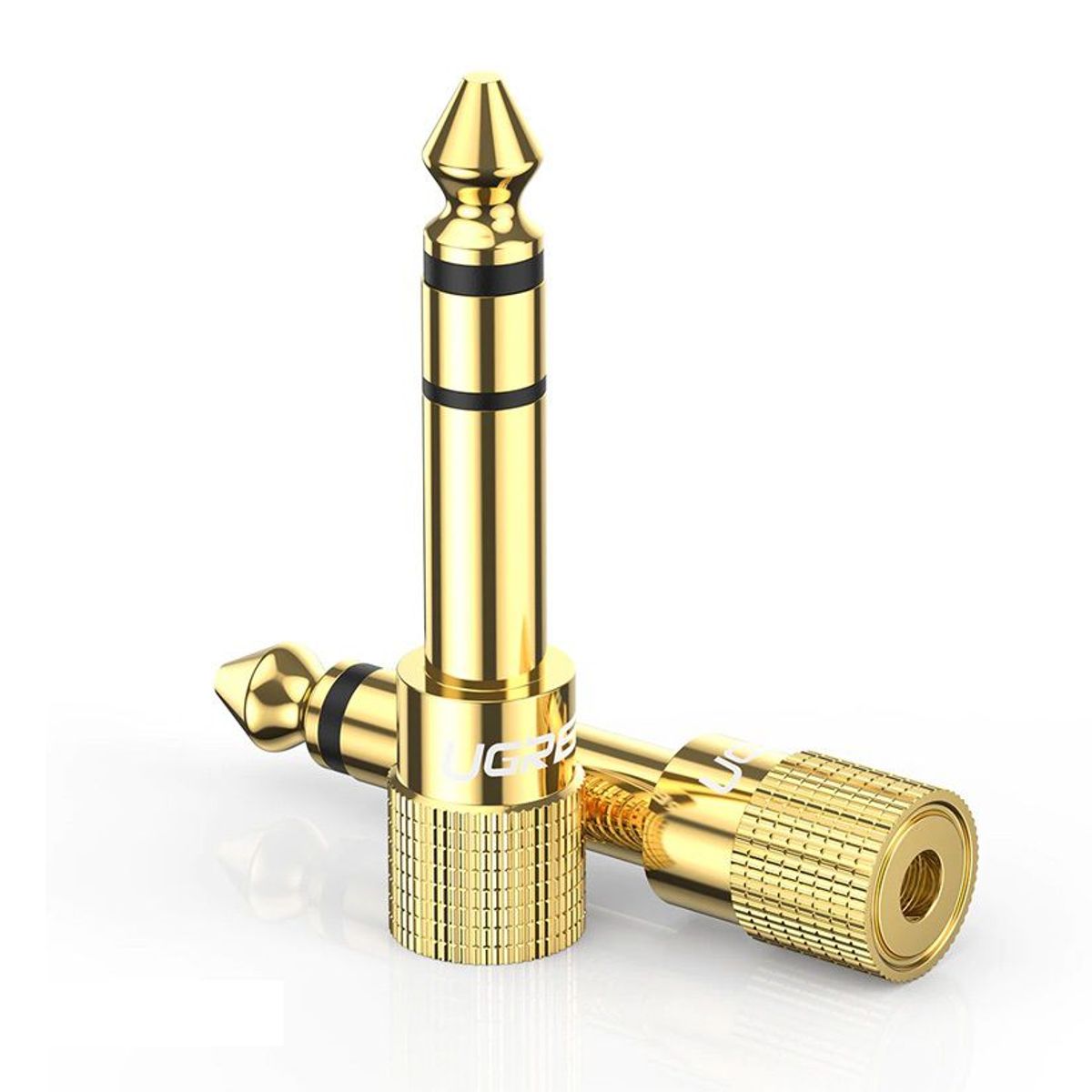 UGREEN - Mini Adaptador Audio 65mm Auxiliar 35mm Altavoz Guitarra