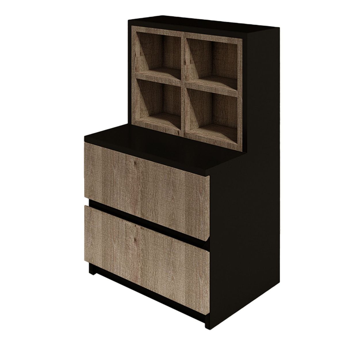 BARAKA HOME - Velador Rakver - Negro y Macchiato