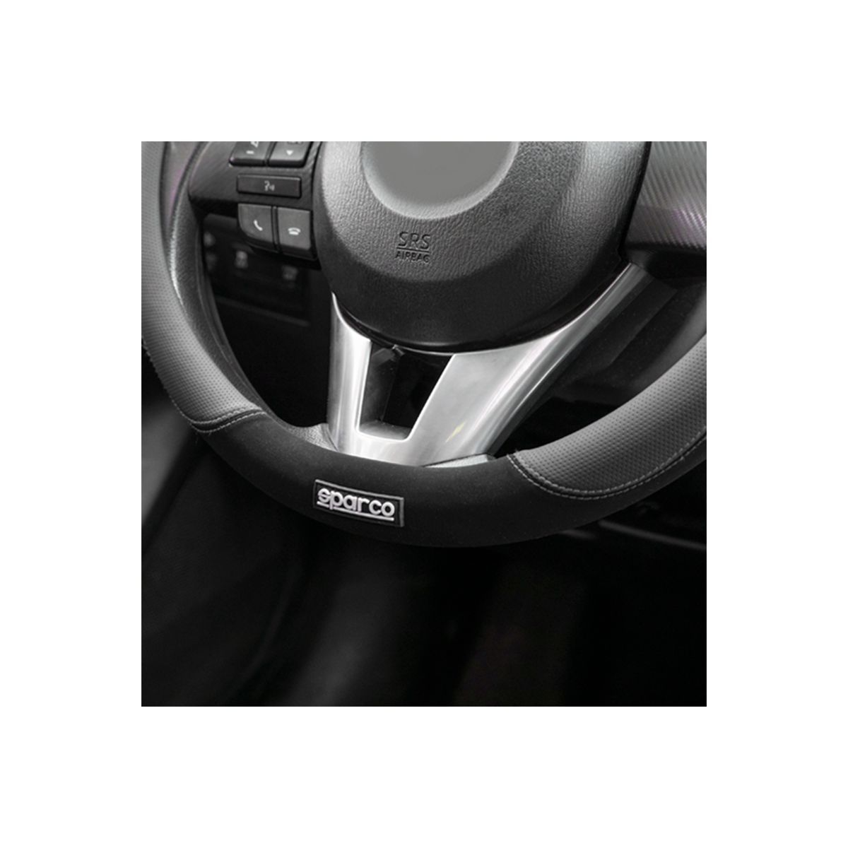 SPARCO - Funda Cubre Volante Forro De Timon Sparco Sps122rd