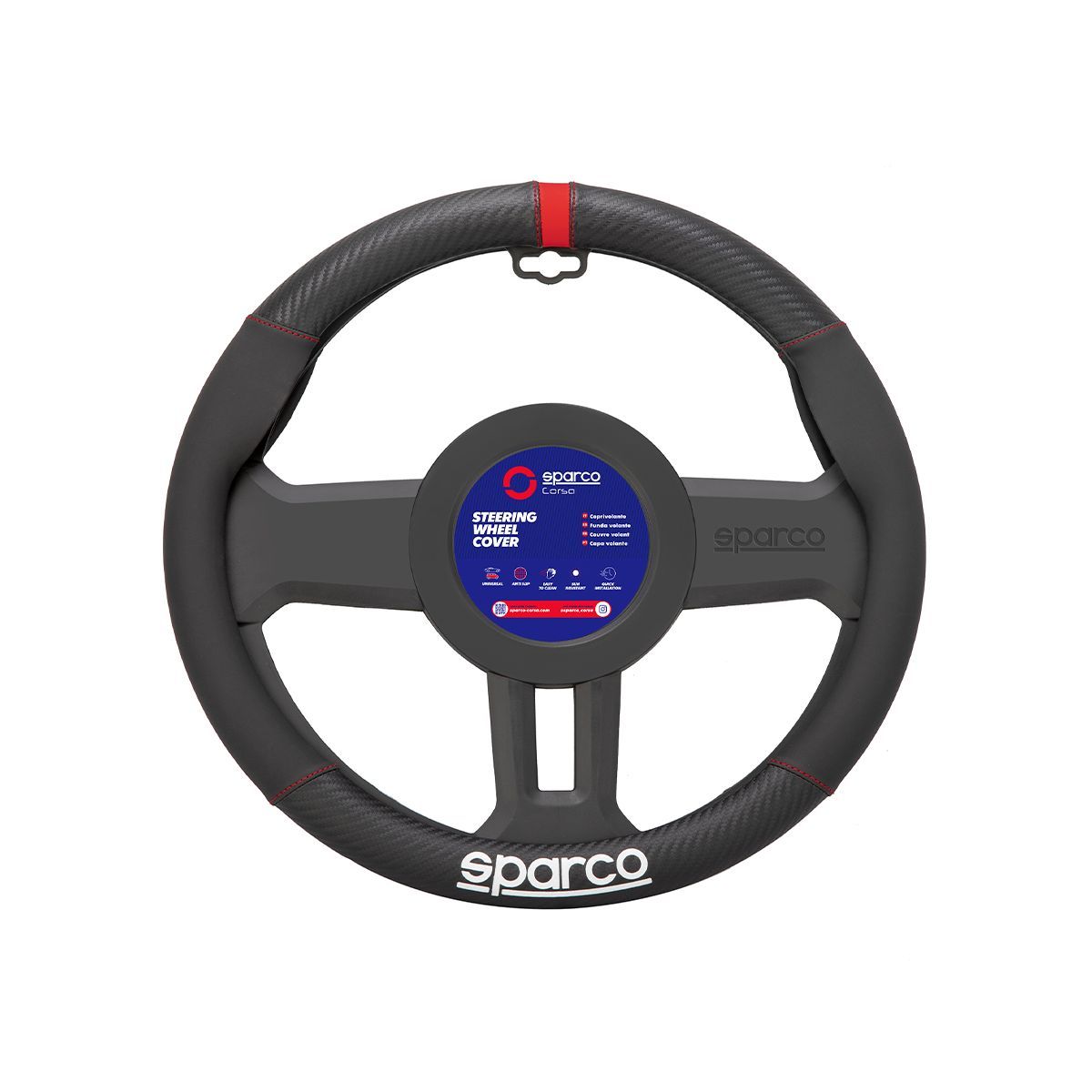 SPARCO - Funda Cubre Volante Forro De Timon Sparco Gama Alta Elegante