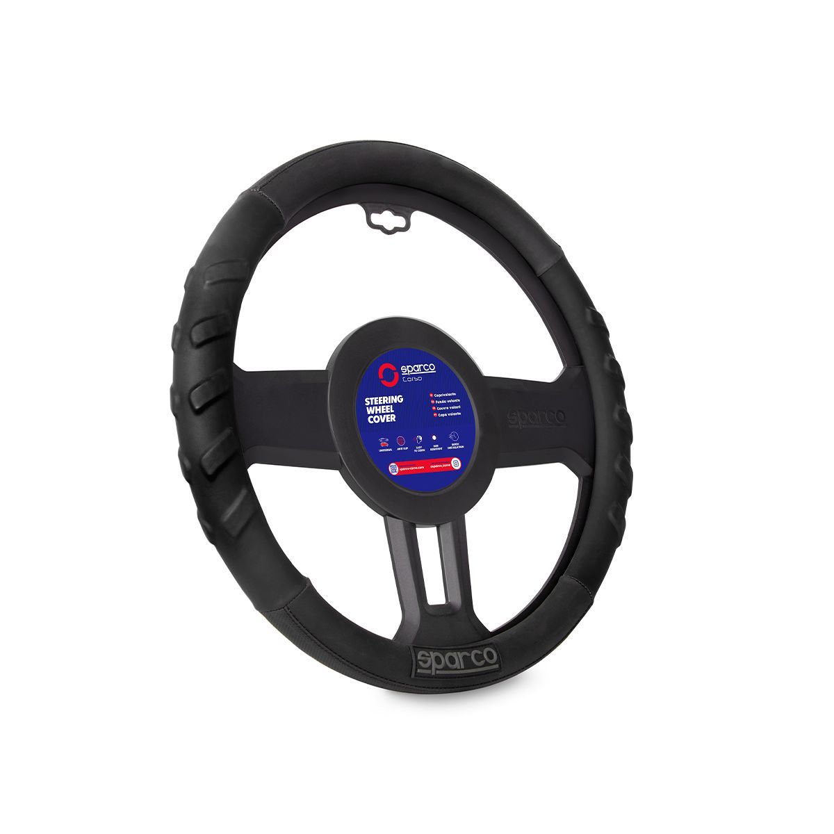 SPARCO - Funda Cubre Volante Forro De Timon Sparco Spc1117bk