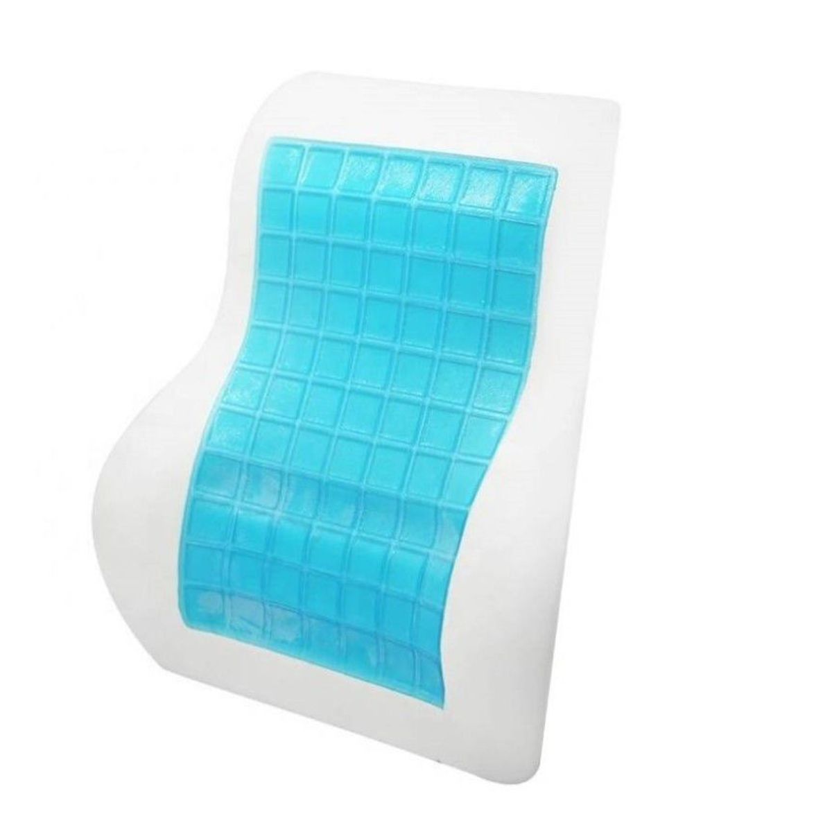 GENERICO - Duo Cojín Asiento respaldar Lumbar Viscoelastico Gel con Funda