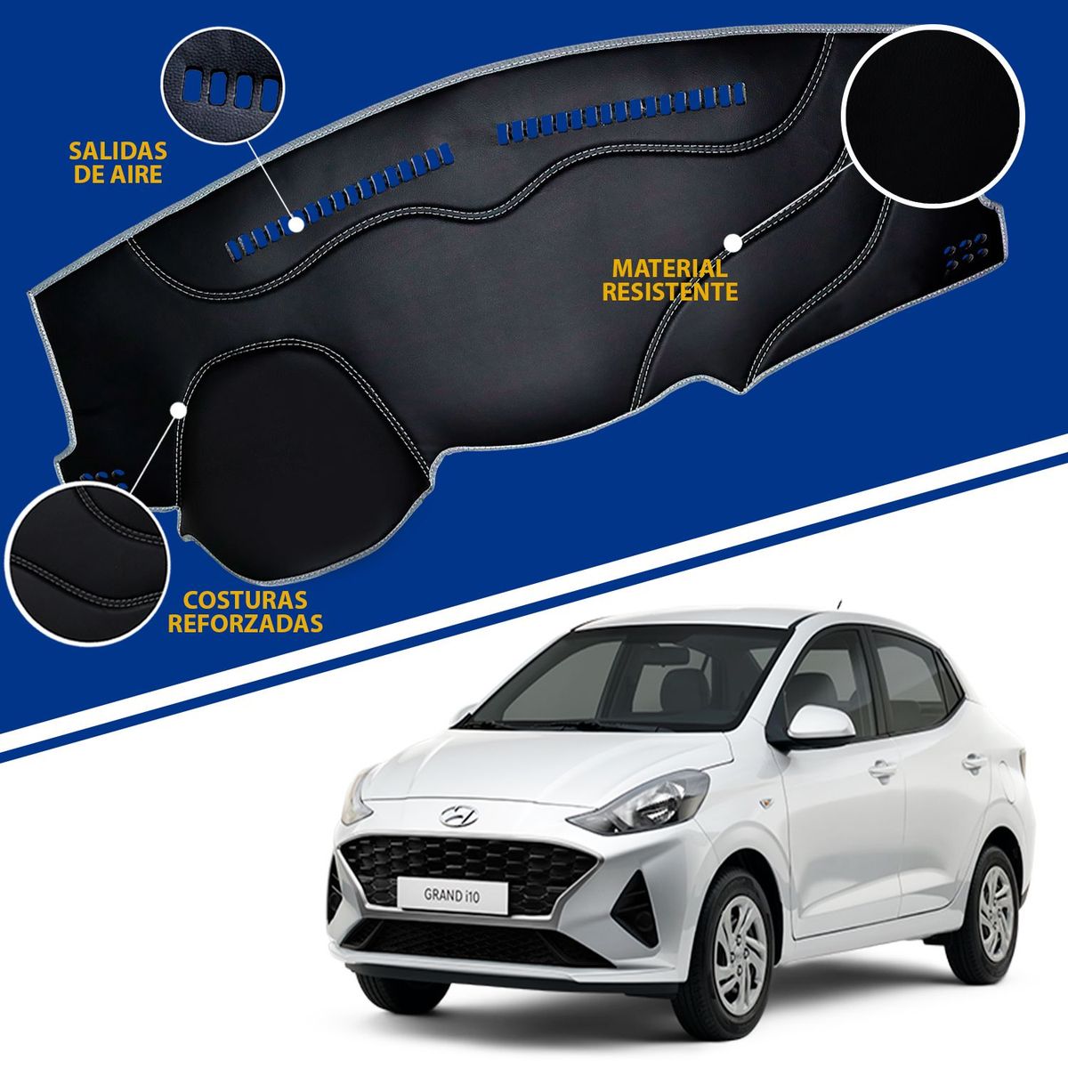 TECGO - PROTECTOR PARA TABLERO TIPO HYUNDAI I10 2014-2020