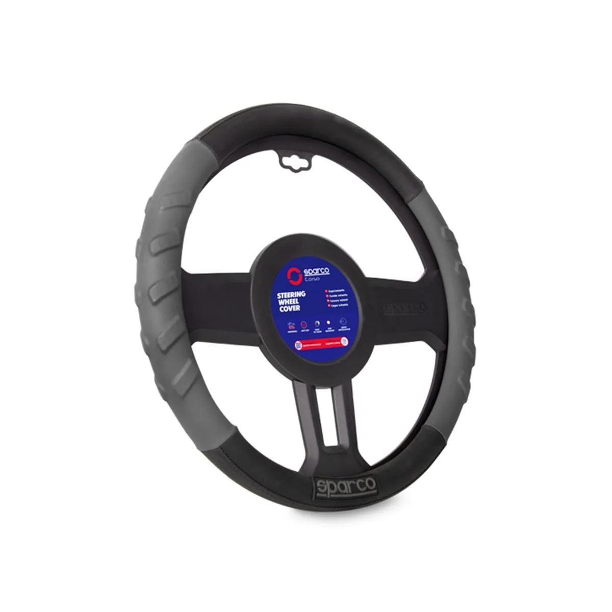 SPARCO - Funda Cubre Volante Forro De Timon Sparco Spc1117gr.