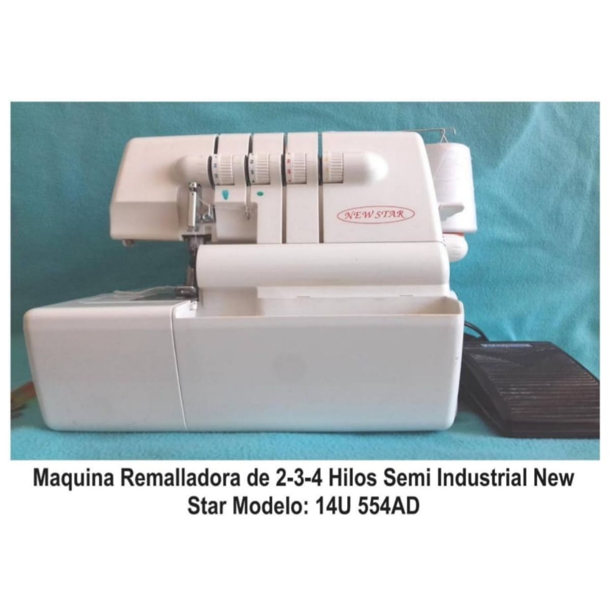 GENERICO - Remalladora Overlock Semi Industrial De 2 Agujas Domestica