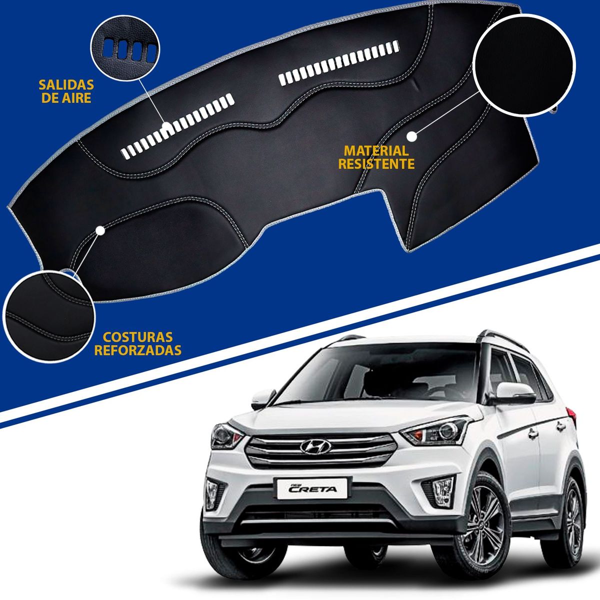 TECGO - PROTECTOR PARA TABLERO TIPO HYUNDAI CRETA 2021