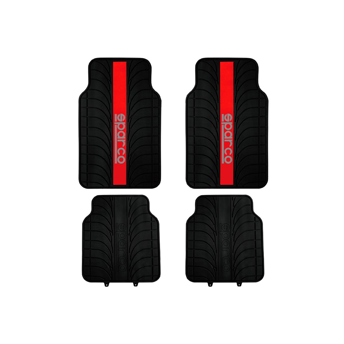 SPARCO - Piso Alfombra Sparco Auto Camioneta Rojo Spc1913az