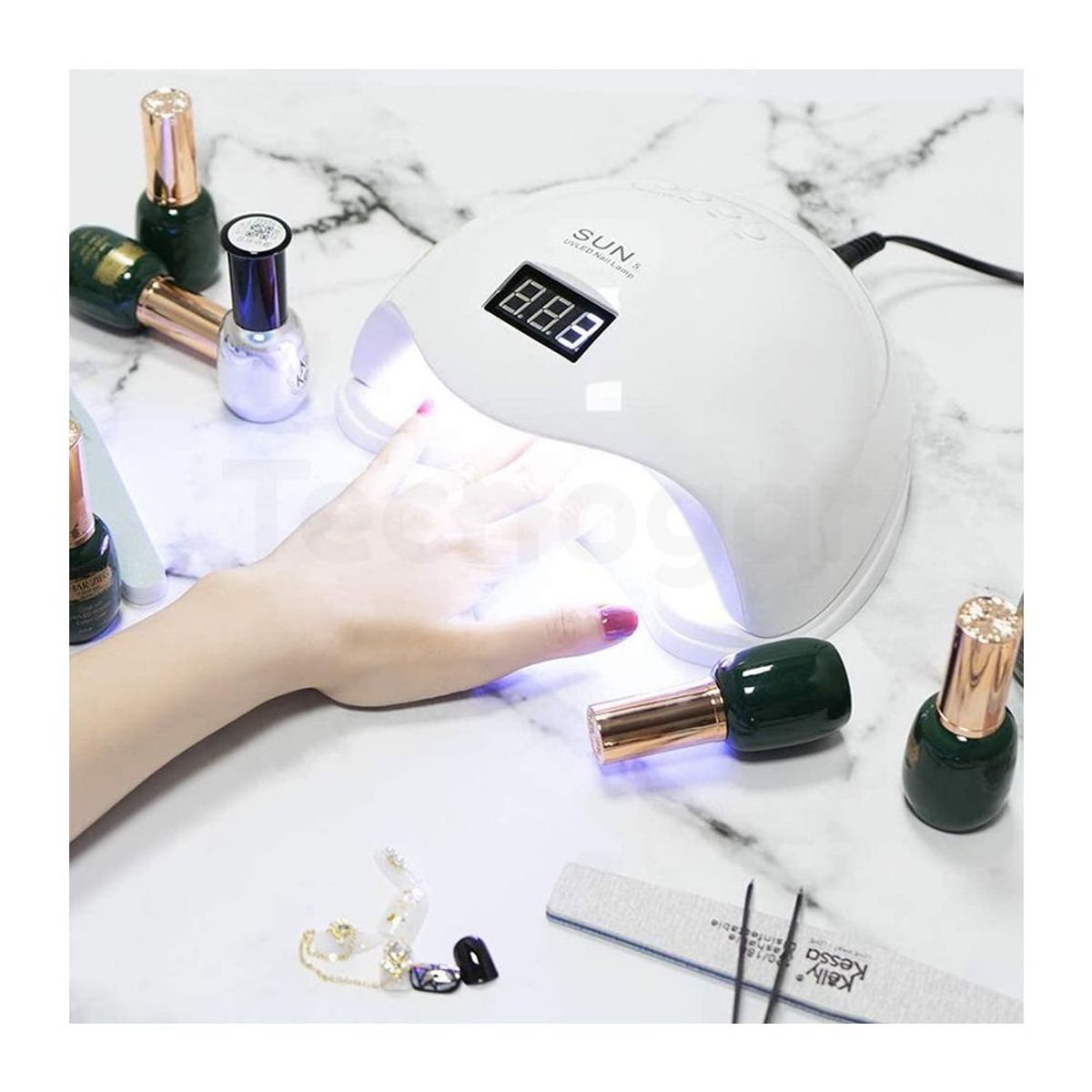 OEM - Lámpara Led Secadora de Uñas UV LED 48W Profesional de Mano