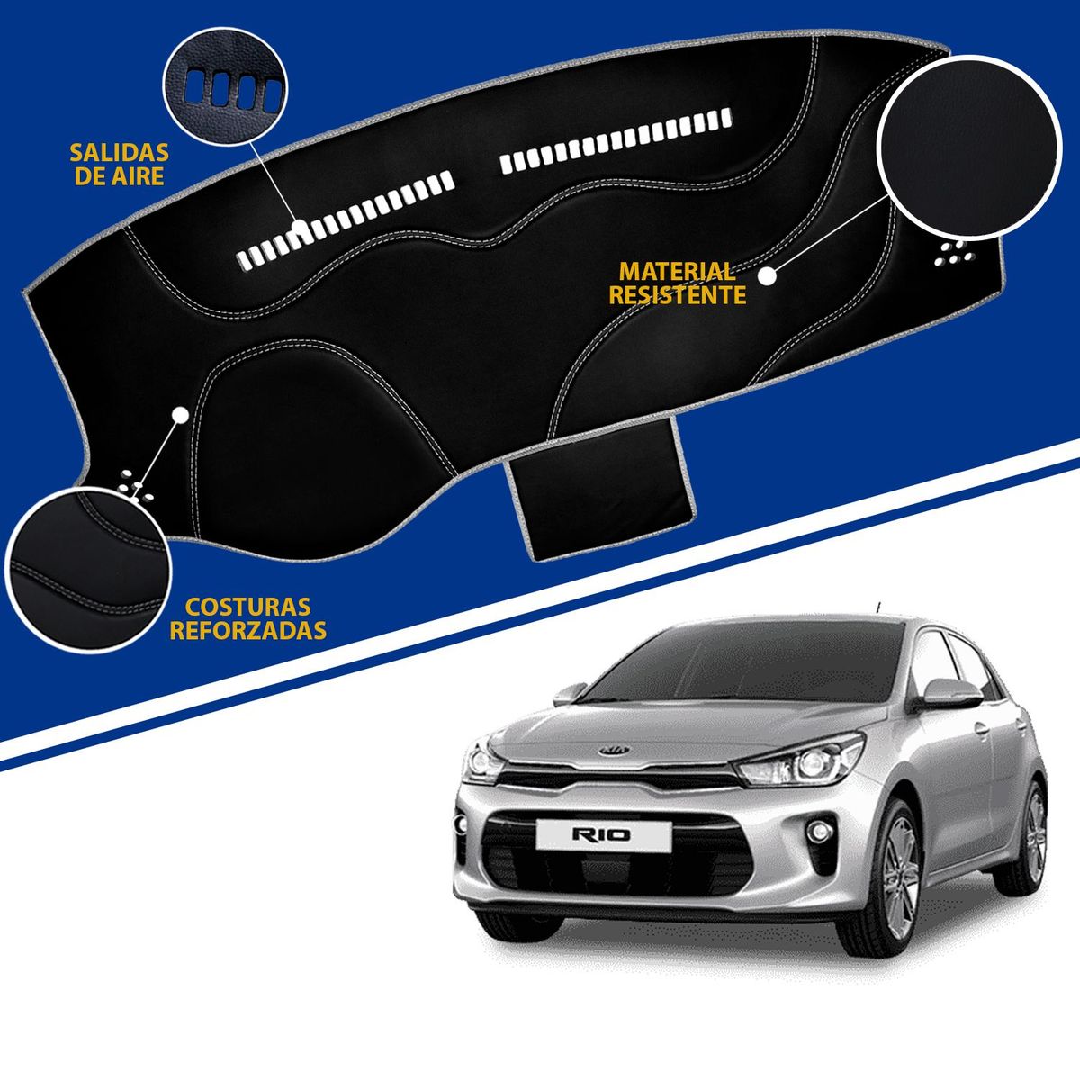 TECGO - PROTECTOR PARA TABLERO TIPO KIA RIO 2018-2020