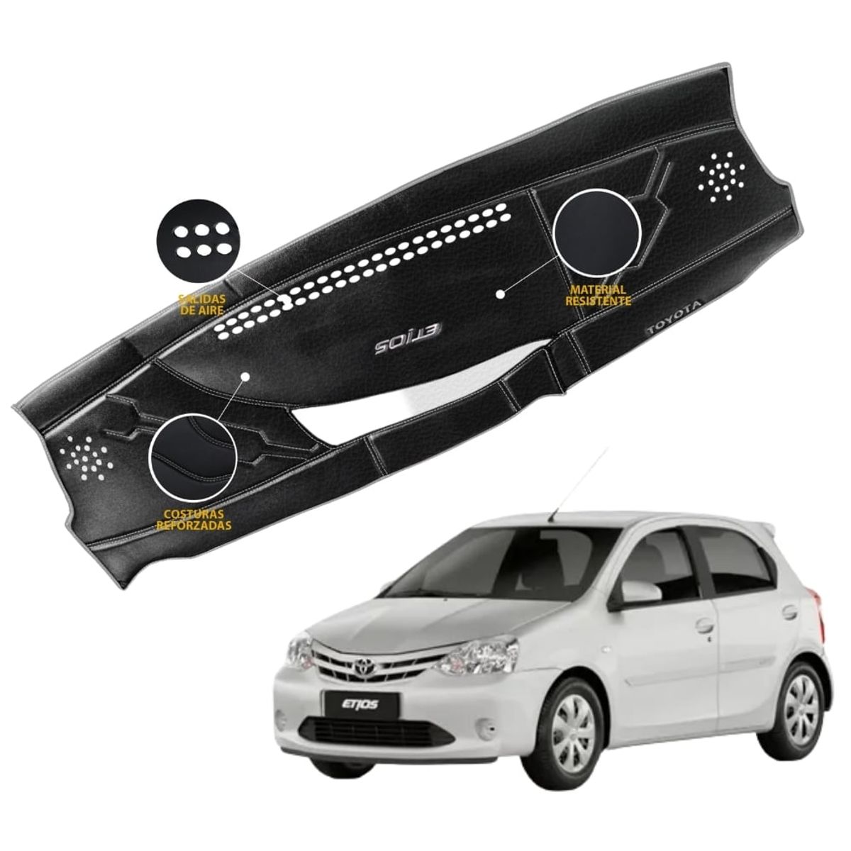 TECGO - PROTECTOR PARA TABLERO TIPO TOYOTA ETIOS 2019-2021