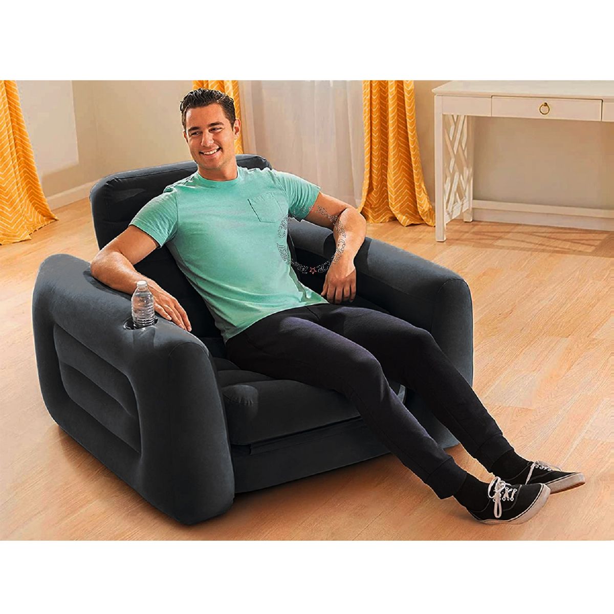 INTEX - Super Sillón Sofá Cama Personal Inflable Confortable