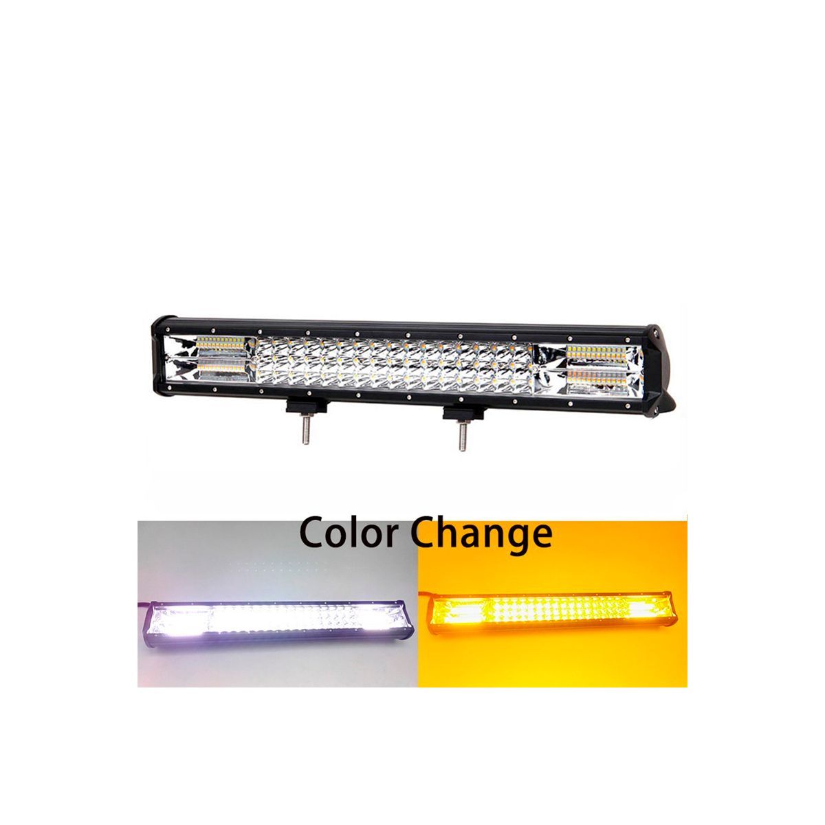 GENERICO - Neblinero Barra Led 288w 50cm Doble Color  Estrobo 2en1