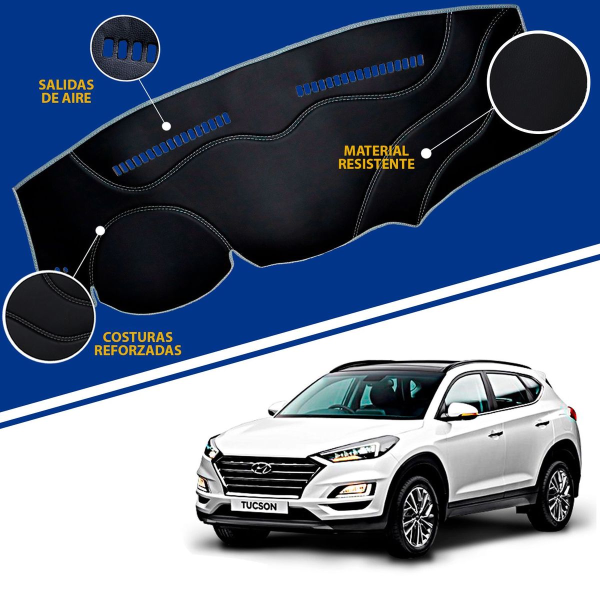 TECGO - PROTECTOR PARA TABLERO TIPO HYUNDAI TUCSON 2012-2015