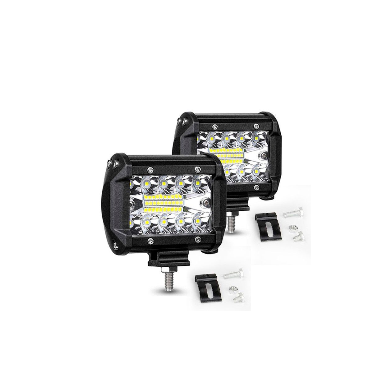 GENERICO - Neblinero Barra Cubo Led 60w Blanco 2en1