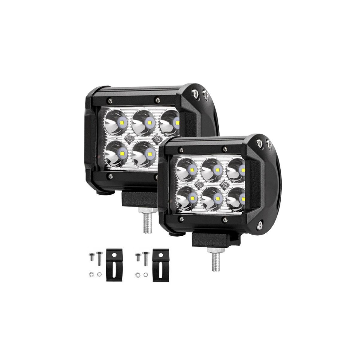 GENERICO - Neblinero Barra Cubo Led 18w Blanco Inundacion 1pc