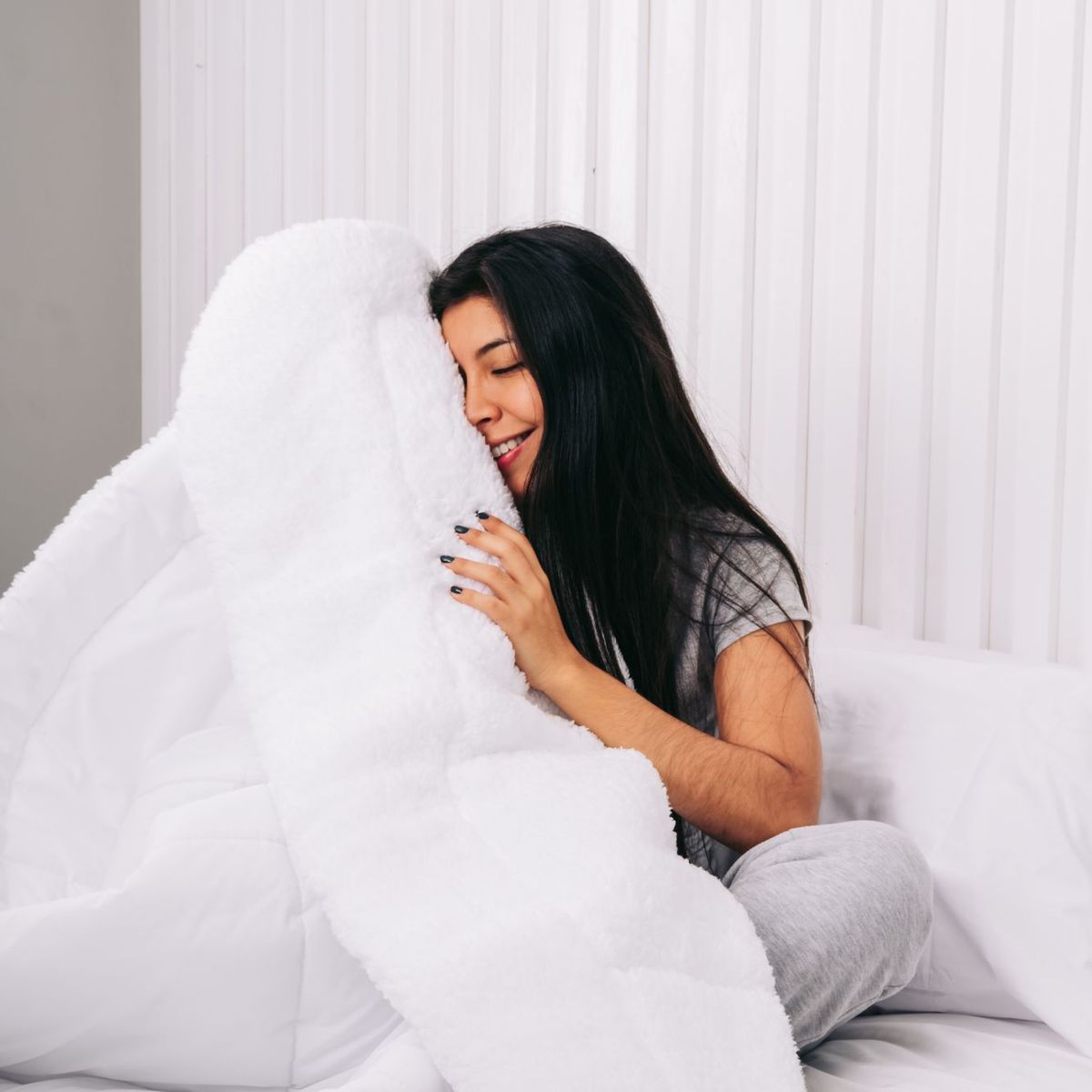 COBITEX HOME - Edredón 2plz 200 hilos blanco con reversible de corderito cobitex 100% algodón.