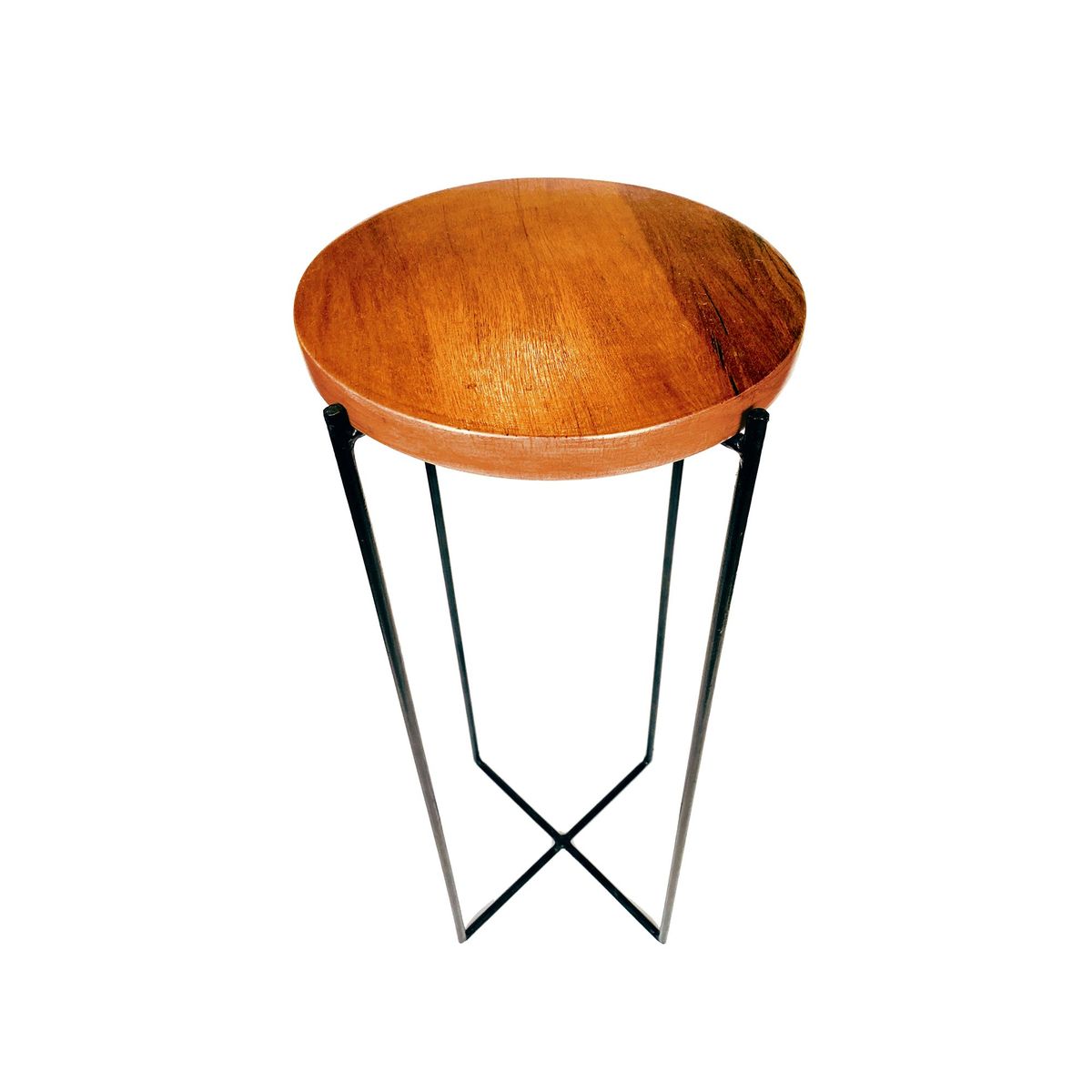 UN CUARTO VERDE - Parante de Metal y Madera UN CUARTO VERDE para Plantas y Macetas 70x28cm