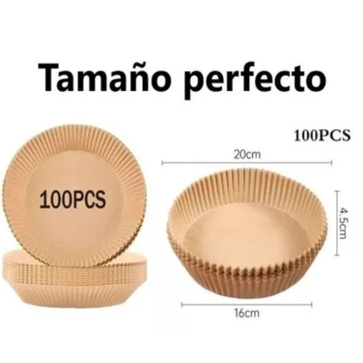 GENERICO - Papel Freidora Frituras Hornear Desechable Antiadherente