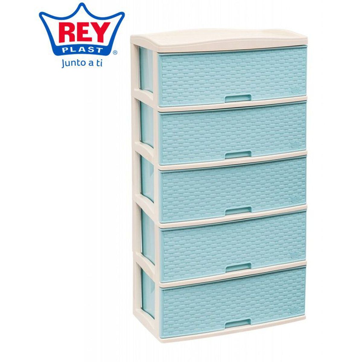 REYPLAST - Comoda  kusi Ratan 5 Cajones Reyplast