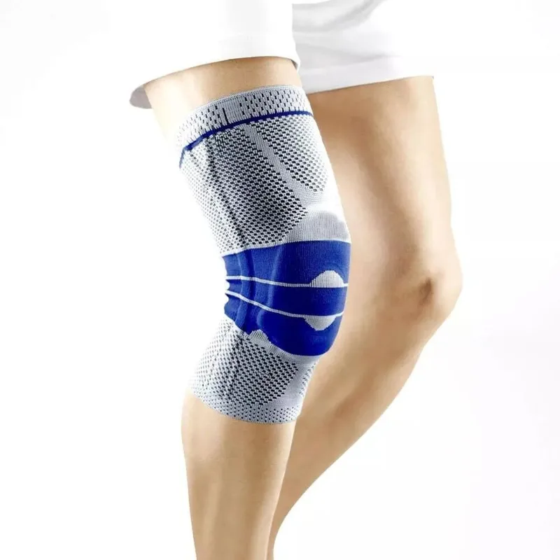 ALPHA GYM - Rodillera ortopédica con gel y varillas gris - L