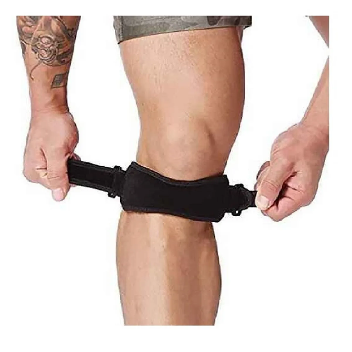 ALPHA GYM - Rodillera para meniscos ajustable Rodillera de compresión