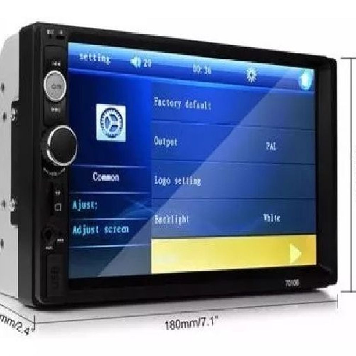 GENERICO - Auto Radio Universal Táctil 7 Pulgadas