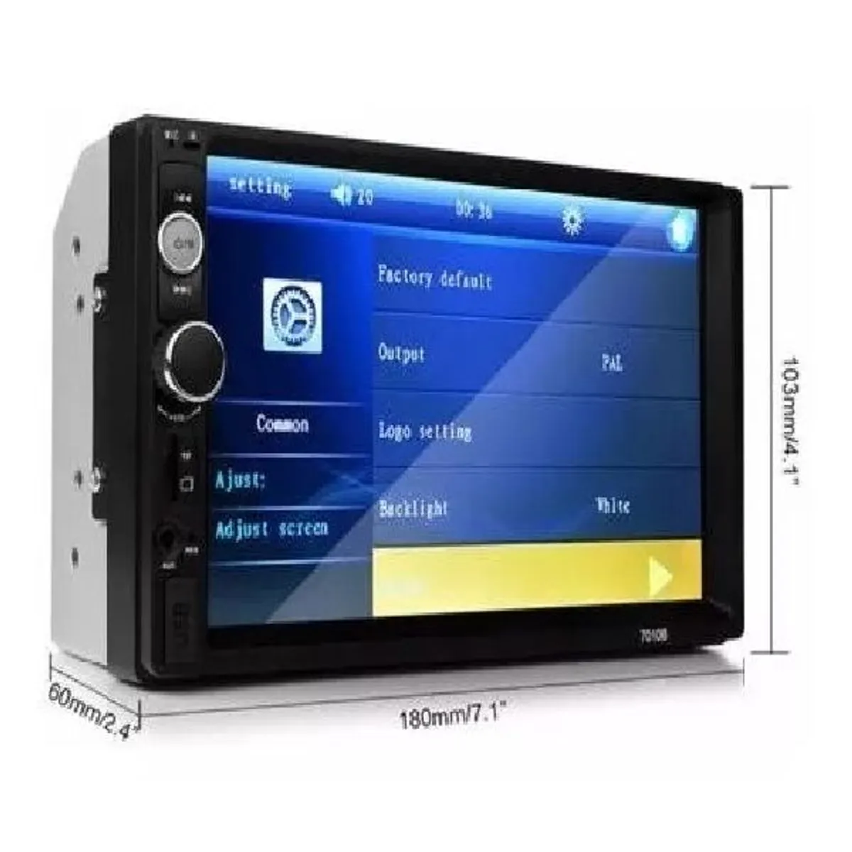 GENERICO - Auto Radio Universal Táctil 7 Pulgadas