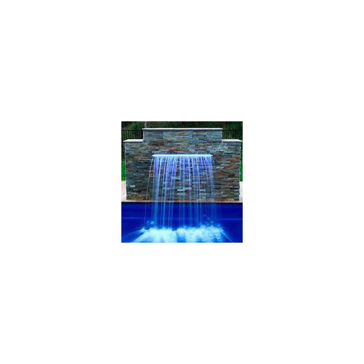 GENERICO - Cascada para piscina de 120 Cm LED RGB con control Remoto