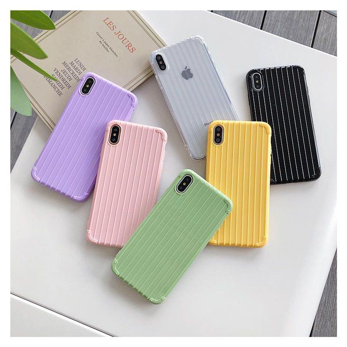 GENERICO - Iphone xs max case protector de silicona - color VERDE AZULADO