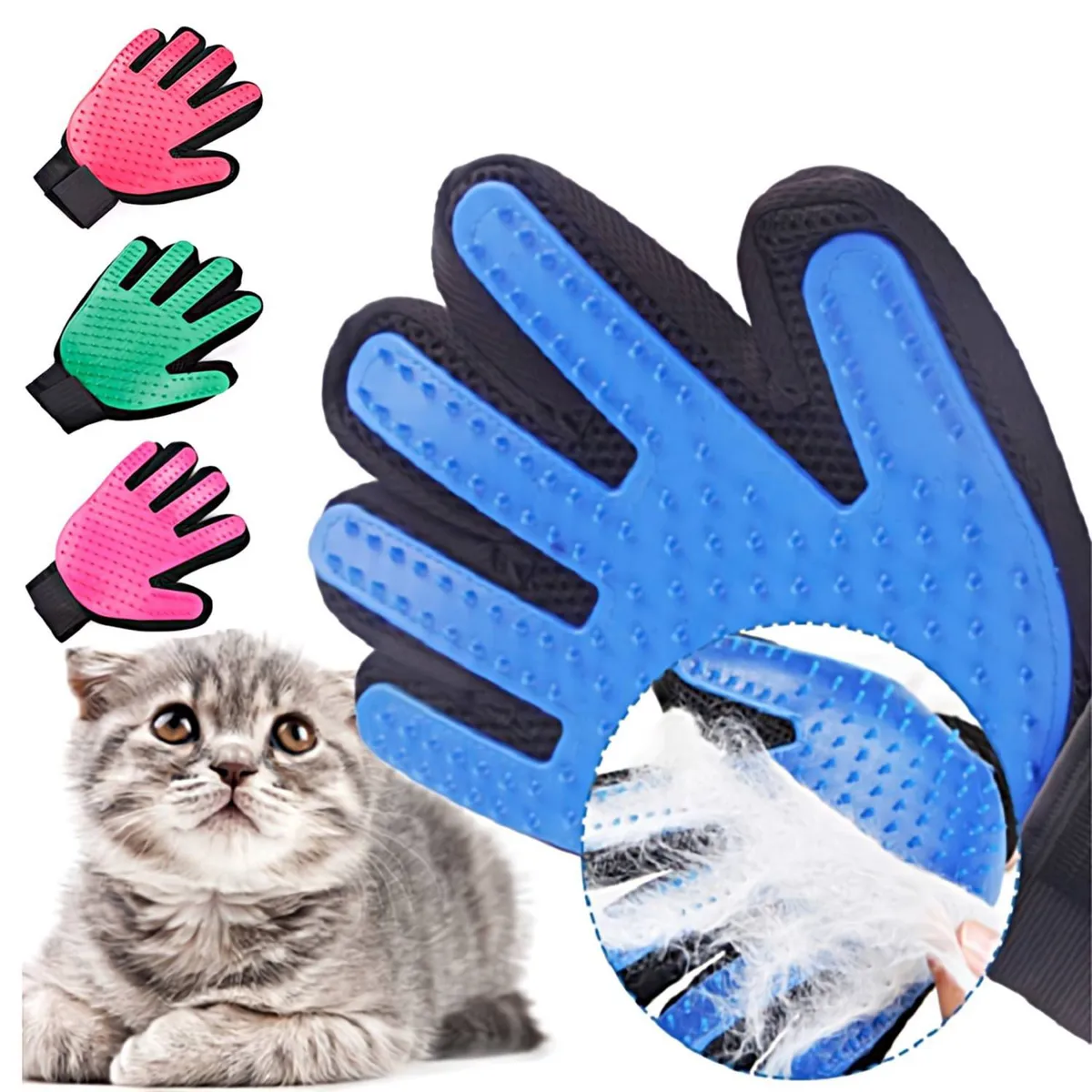 GENERICO - Guante Quita Pelusa Para Perro y Gato