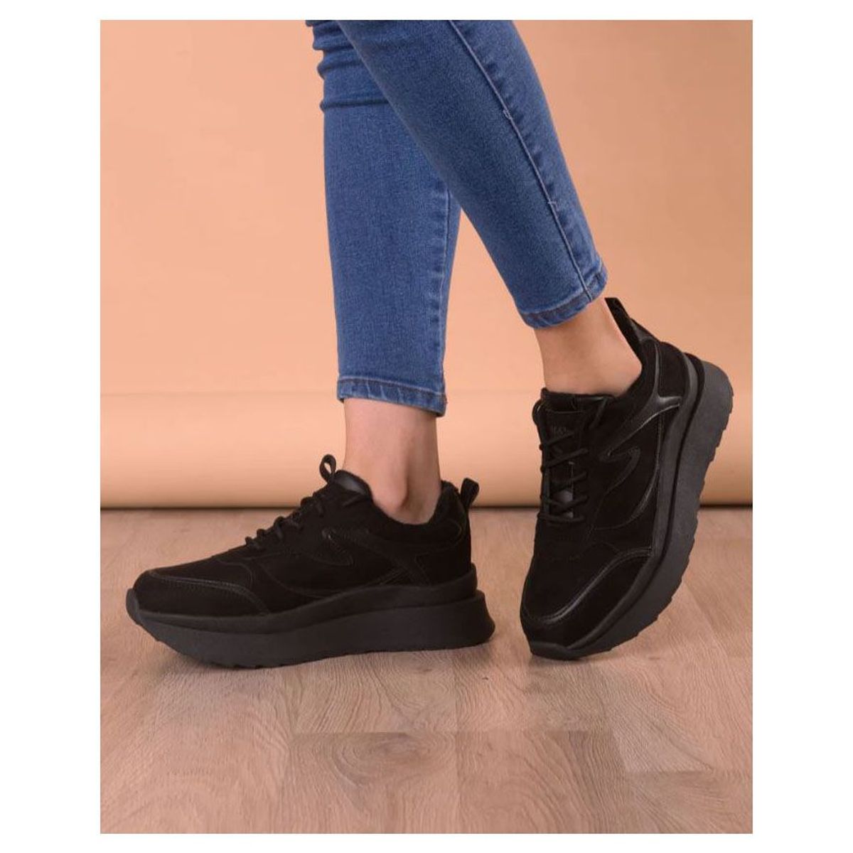 NEBULA - Zapatilla Flower - Nébula - Negro