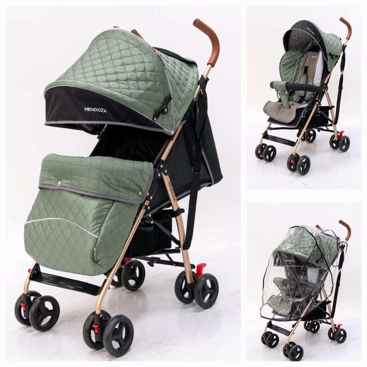 BABY HAPPY - Coche Baston para Bebe Plegabe Verde